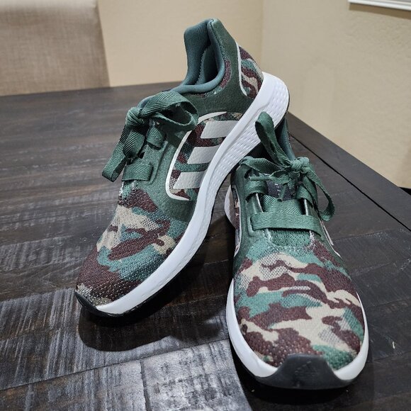 WOMEN'S ADIDAS EDGE LUX 5 BOUNCE CAMO RUNNING SHOES-SIZE 8-EXCELLENT CONDITION! - Picture 1 of 9